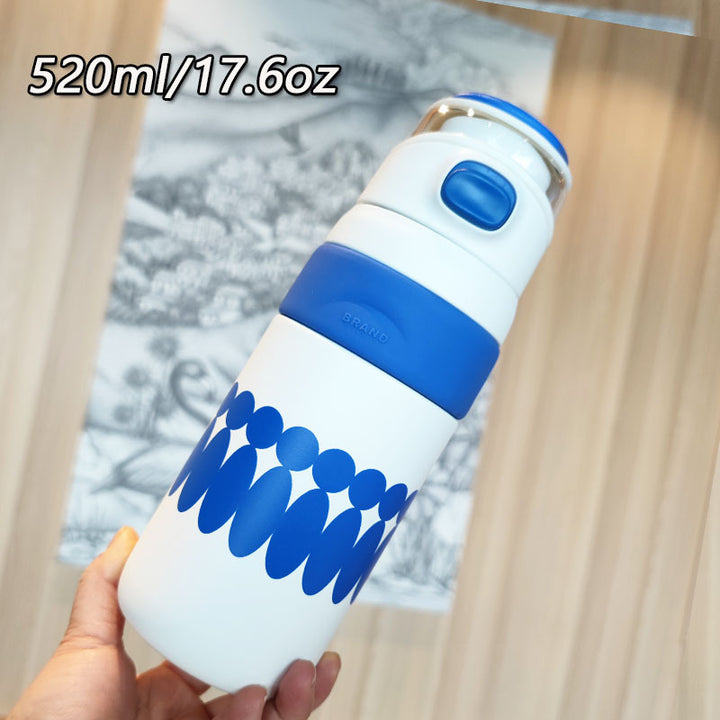 Women's BPA-free water bottle with innovative safety closure Kalsten