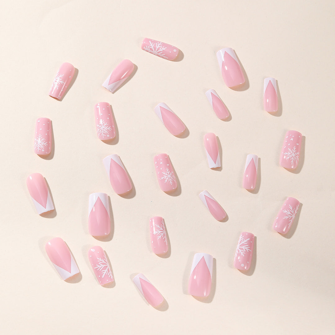Winter-Themed Acrylic Nail Art Set Kalsten