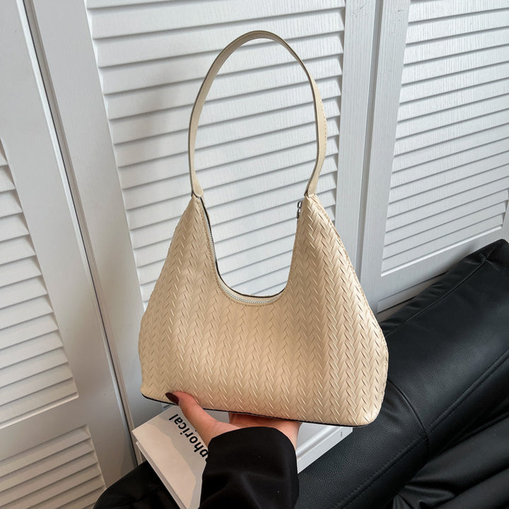 Textured Woven Shoulder Bag Kalsten