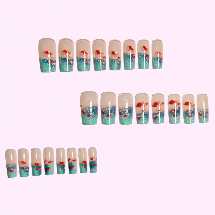 Aquatic Fantasy Nail Art Kalsten