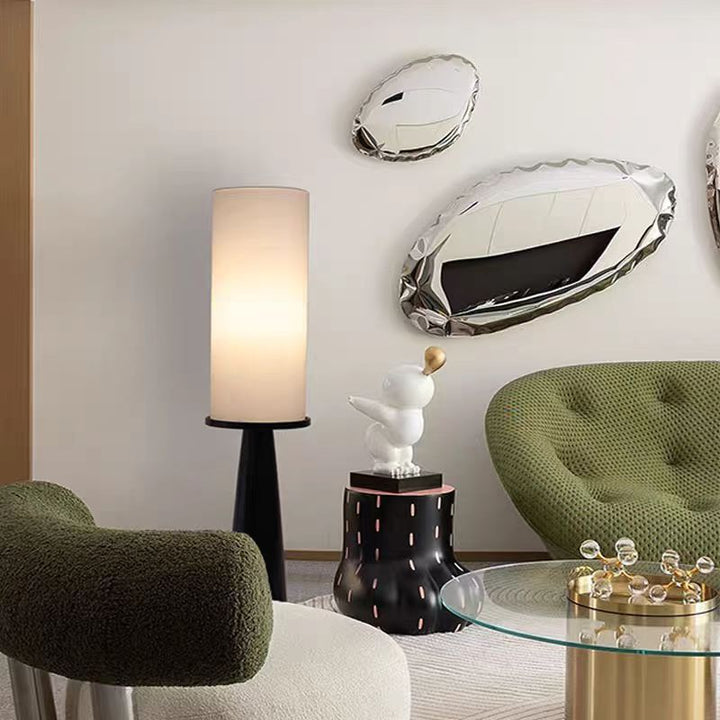 Modern Minimalist Floor Lamp with Integrated Side Table