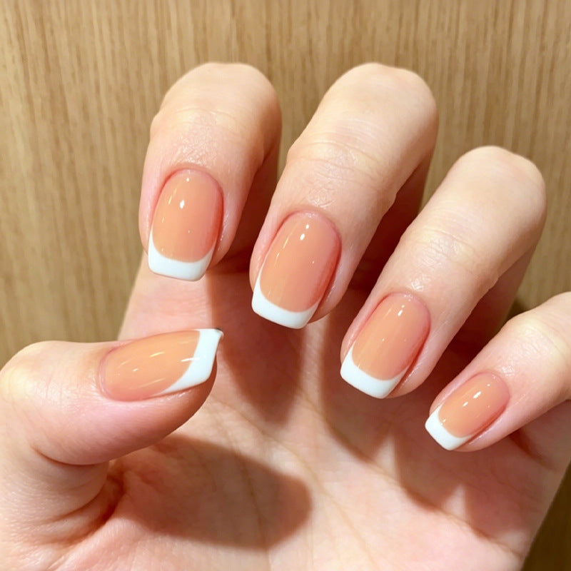 Acrylic nail set with elegant French look Kalsten