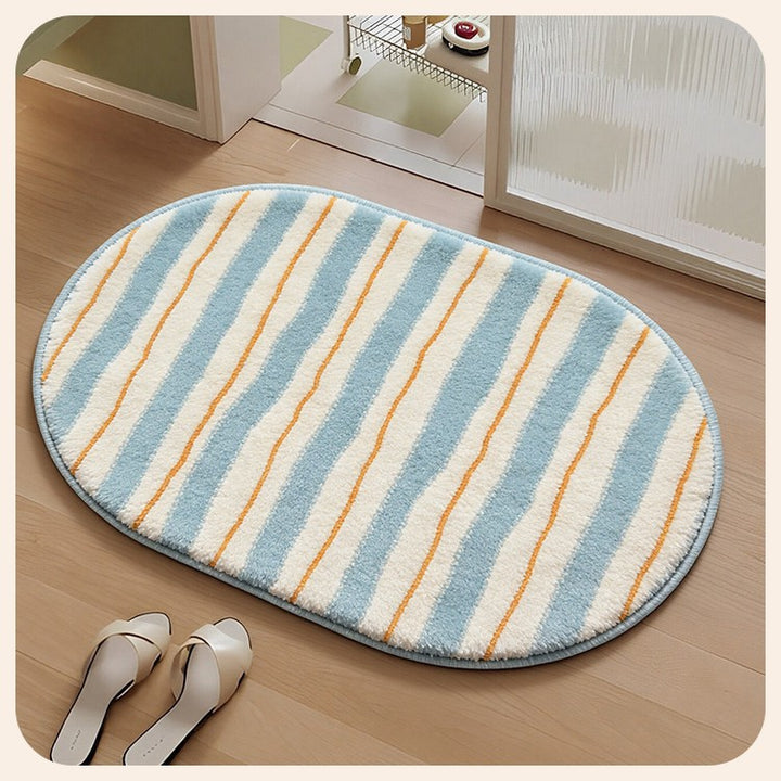 Soft Striped Bathroom Mat