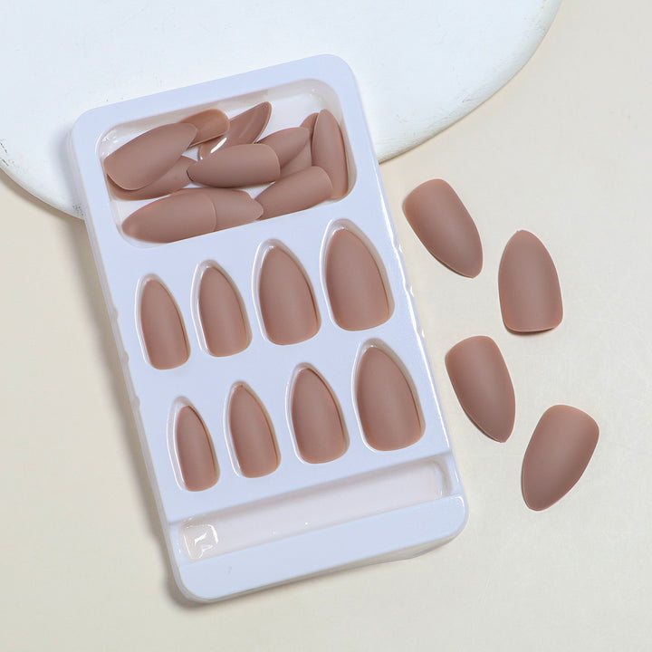 Matte Almond-Shaped Press-On Nail Tips Kalsten