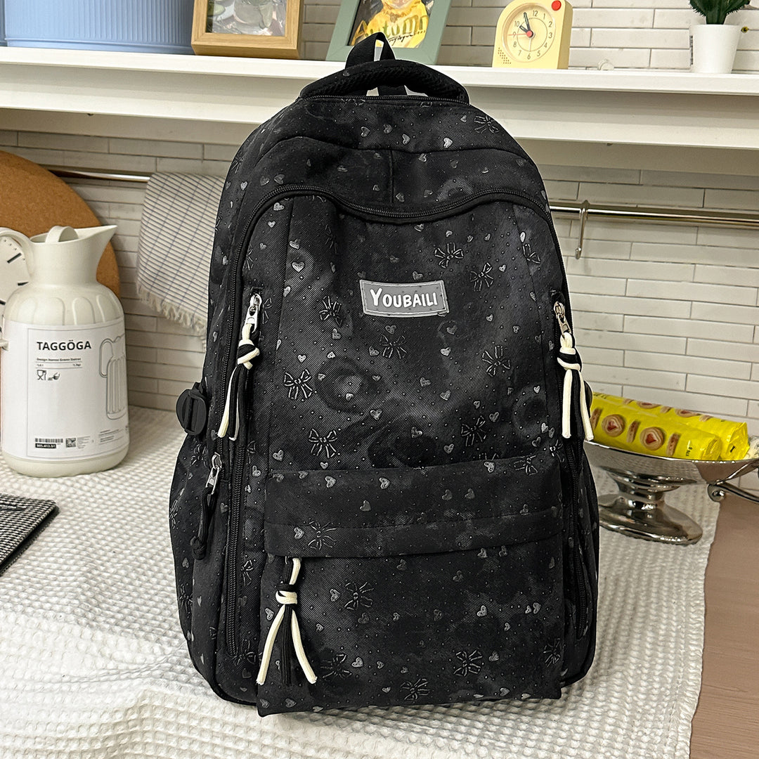 Stylish Floral-Embossed Backpack Kalsten