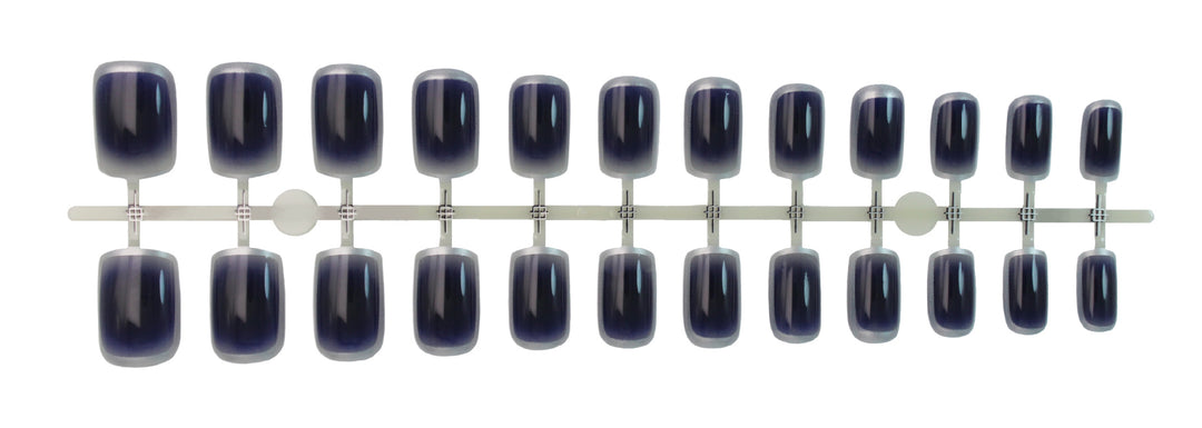 Acrylic nail set with luxurious gradient and modern accents Kalsten