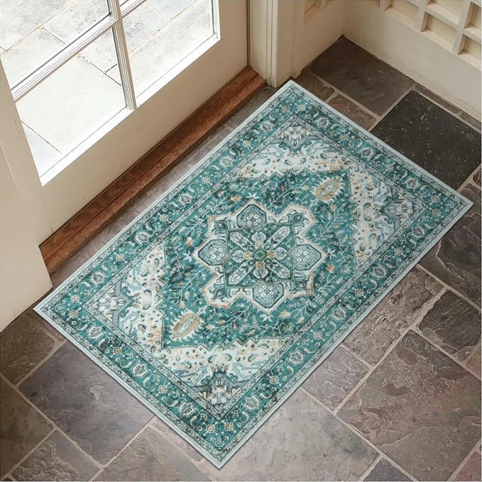 Decorative Persian-Inspired Area Rug