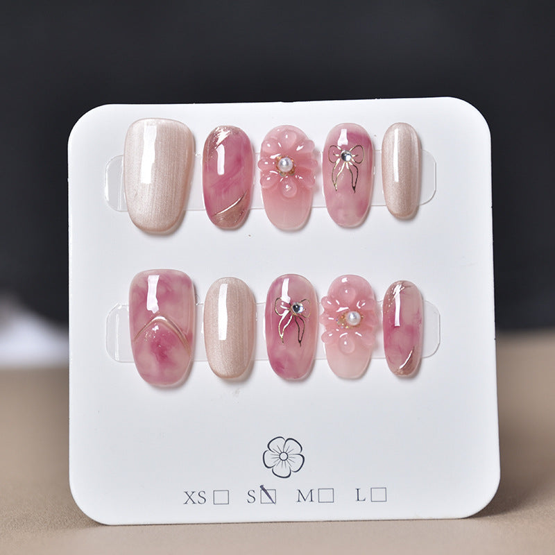 Premium Rhinestone-Embellished Nail Art Extensions Kalsten