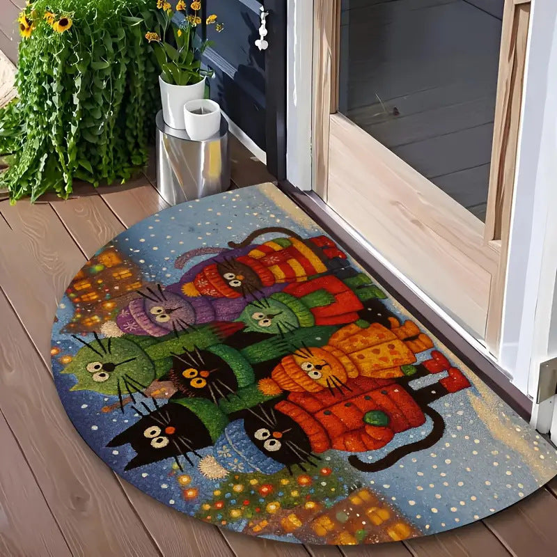 Artistic Cat Decorative Mat