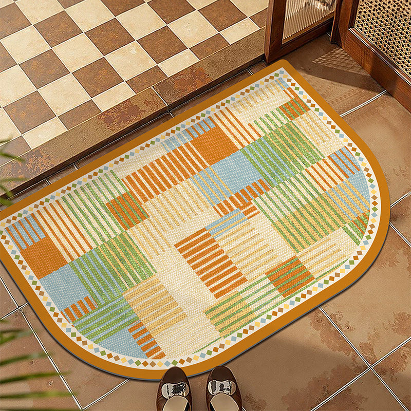 Plush Patterned Entrance Mat