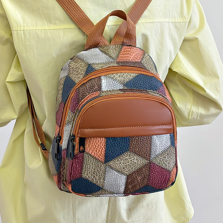 Geometric Pattern Mini Backpack Kalsten