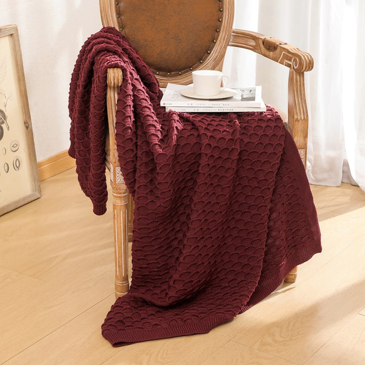 Cozy Knitted Throw Blanket Kalsten