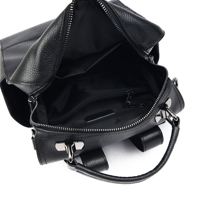 Versatile Multi-Functional Leather Backpack Kalsten