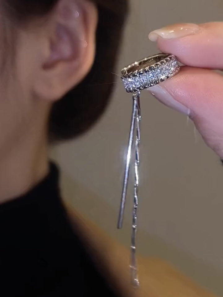 Glamorous earrings with sparkling stones Kalsten