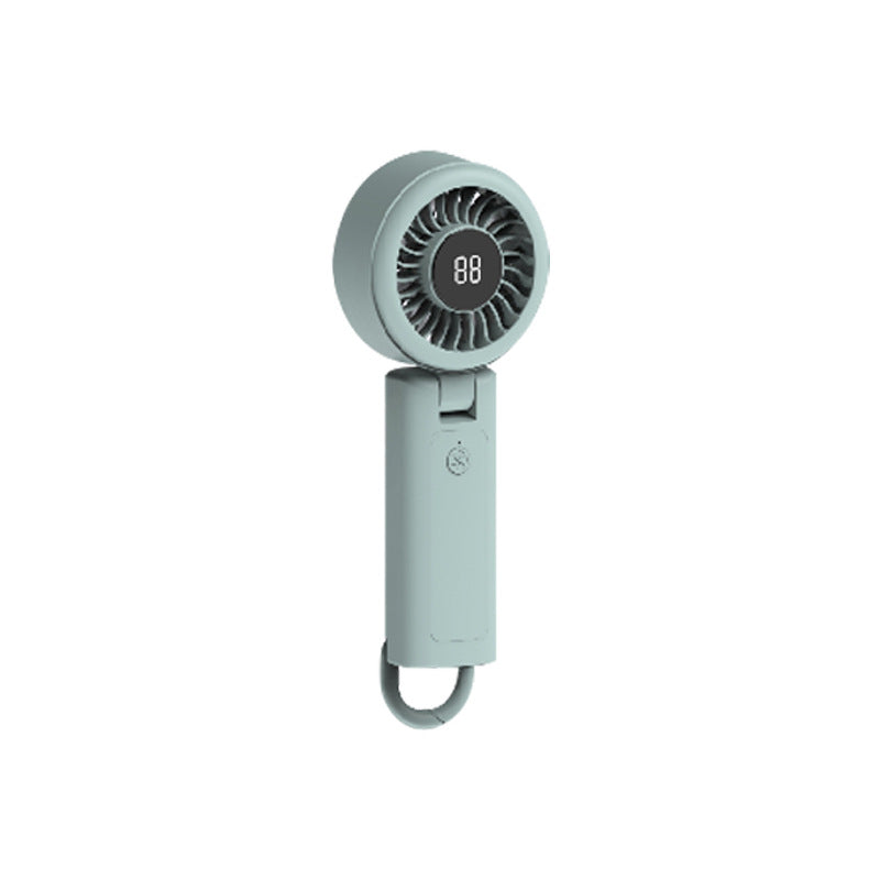 Women portable hand fan with digital fan display Kalsten
