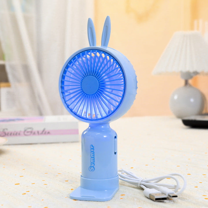 Women's Portable Hand Fan with Cute Ears Kalsten