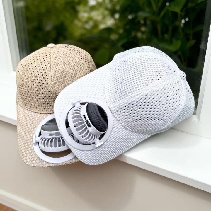 Breathable sports cap with removable USB fan Kalsten
