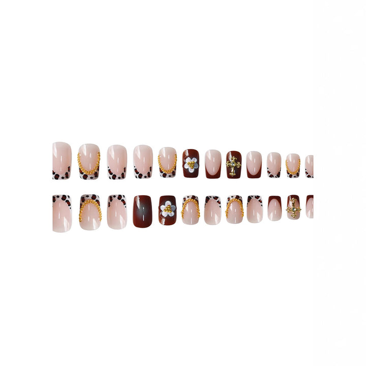 Elegant 3D Floral Nail Art Extensions Kalsten