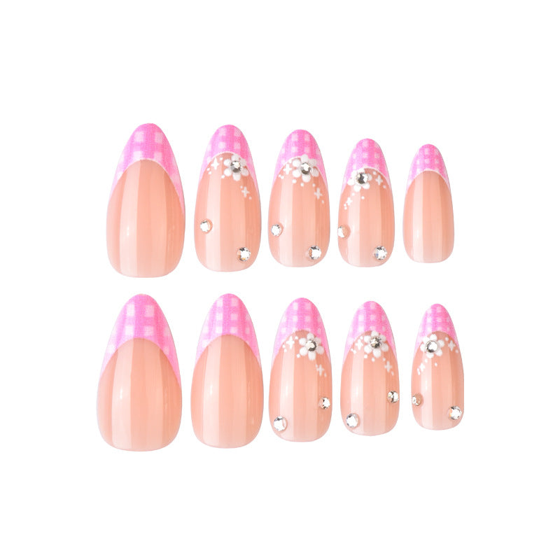 Artistic Floral French Press-On Nail Set Kalsten