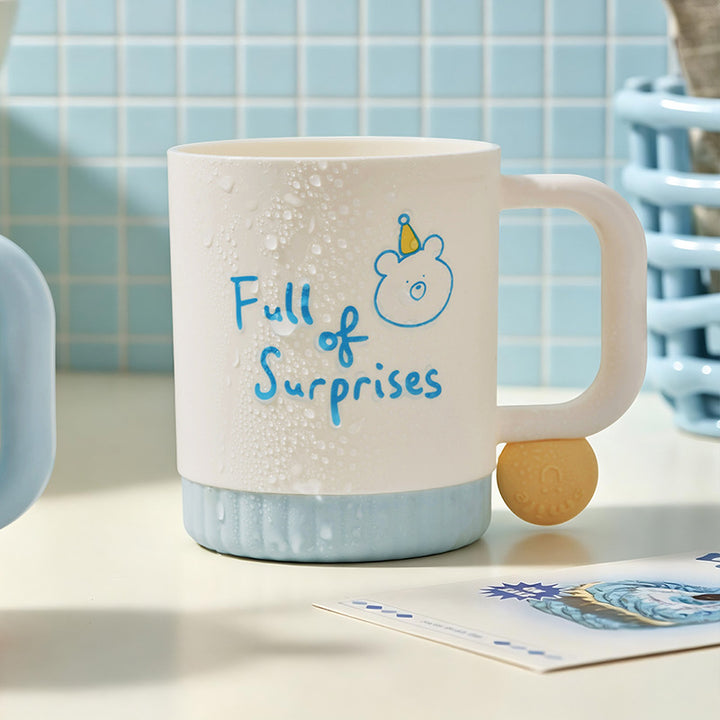 Funny ceramic mug with cheerful character design Kalsten