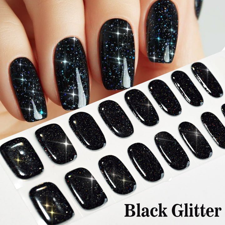 Sparkling Glitter Press-On Nail Set