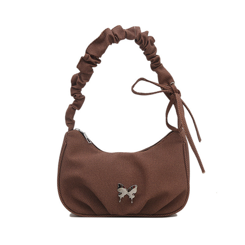 Elegant Textile Mini Shoulder Bag