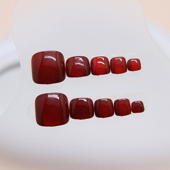 Premium Gel Finish Press-On Toenail Set Kalsten