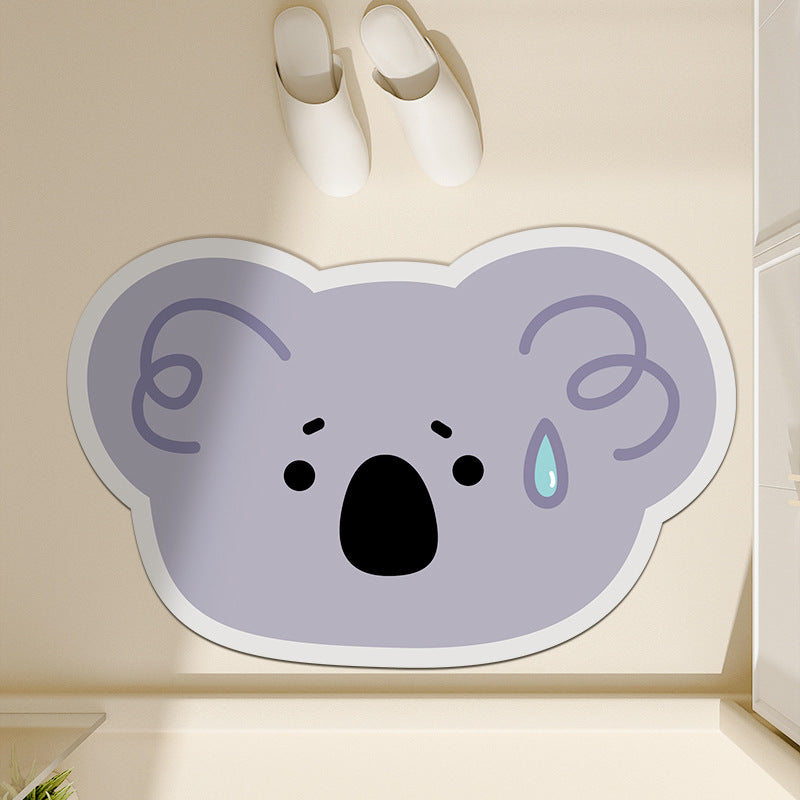 Cute Koala Shaped Floor Mat