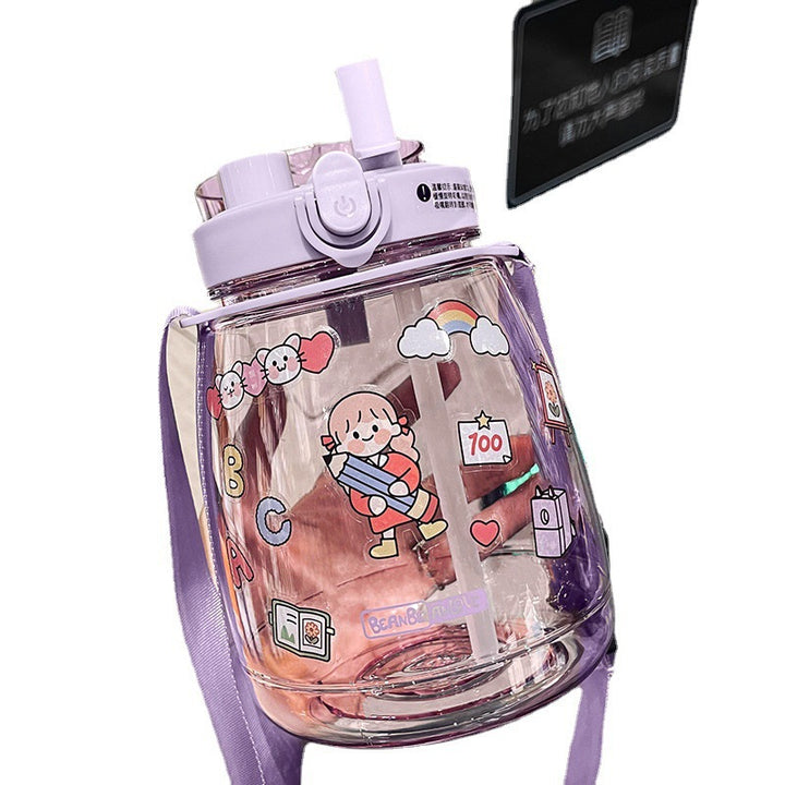 Women large motivational water bottle with leak-proof lid system Kalsten