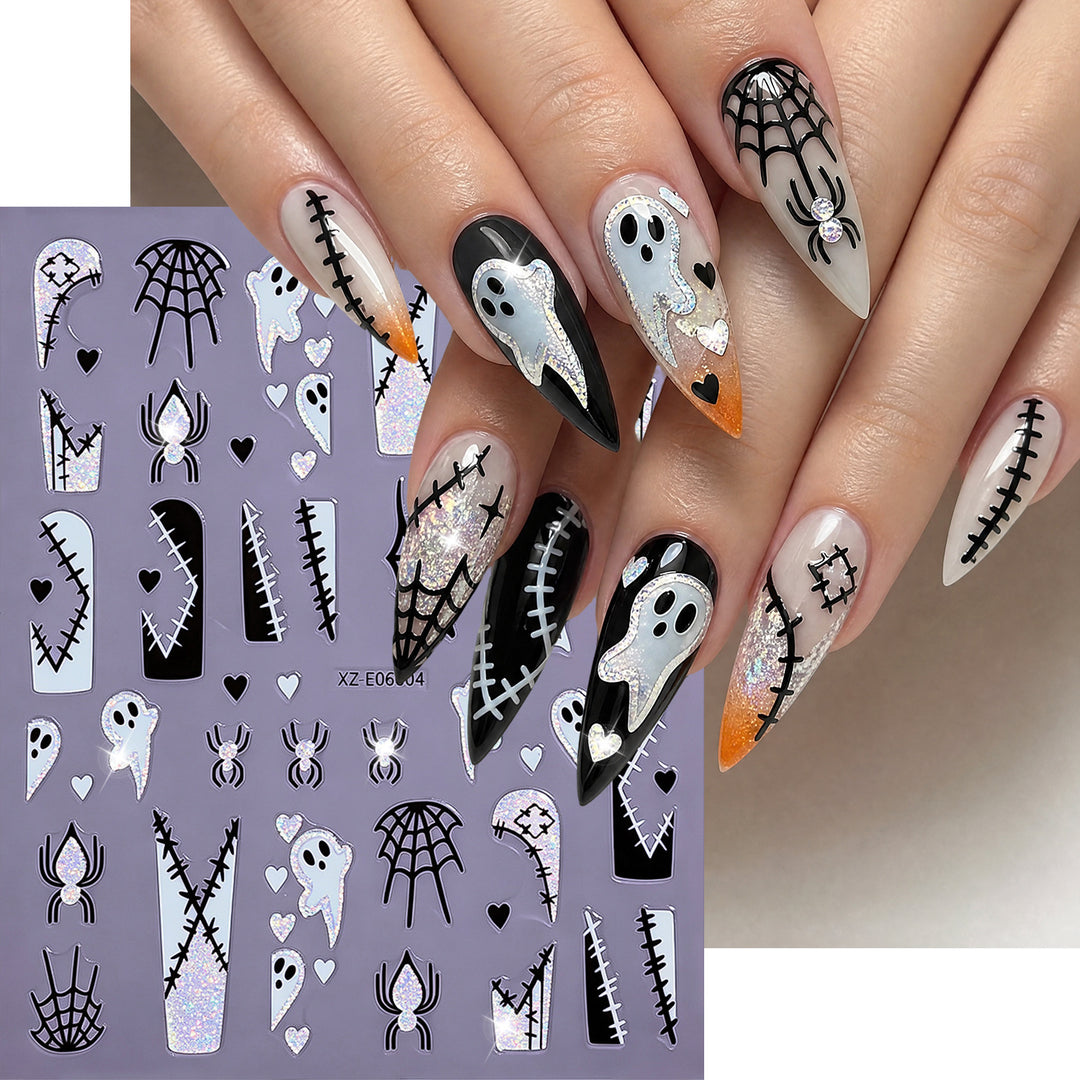 Halloween-Themed Nail Art Sticker Set  1791507032
