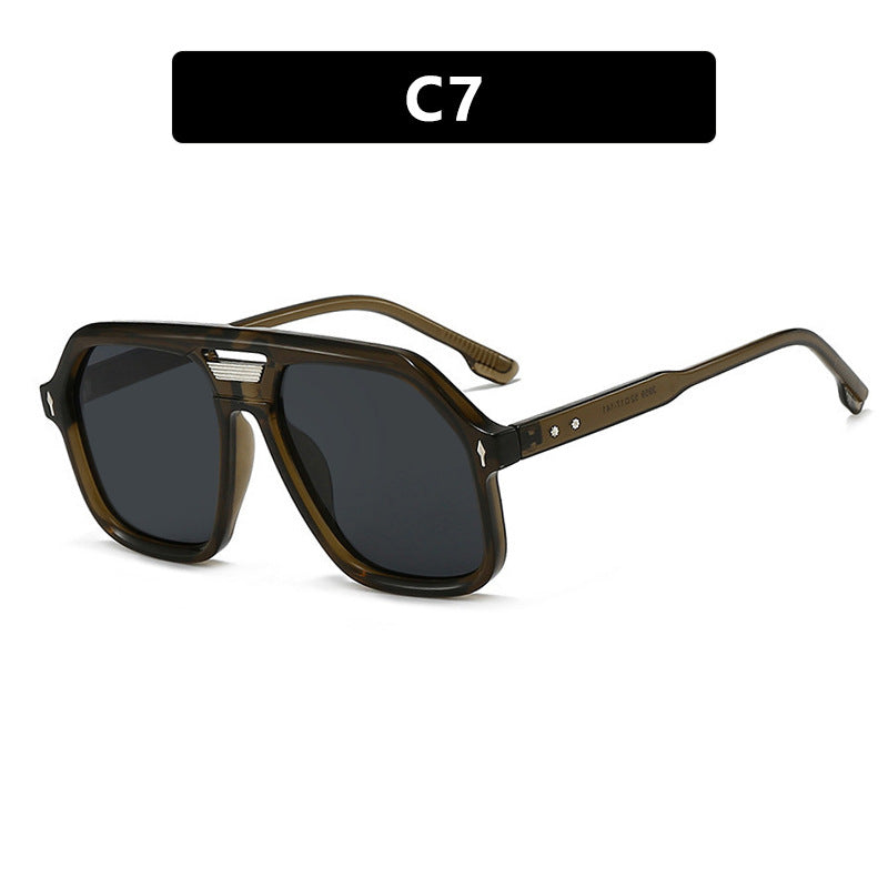 Women's oversized sunglasses with polygonal frame and UV protection Kalsten