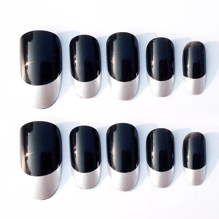 Artistic French Tip Press-On Nails