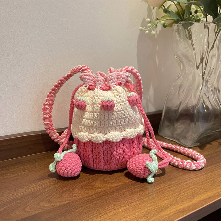 Cute Cupcake-Themed Crochet Mini Bag