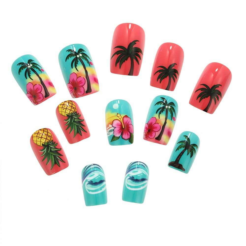 Tropical Style Artificial Nails Kalsten