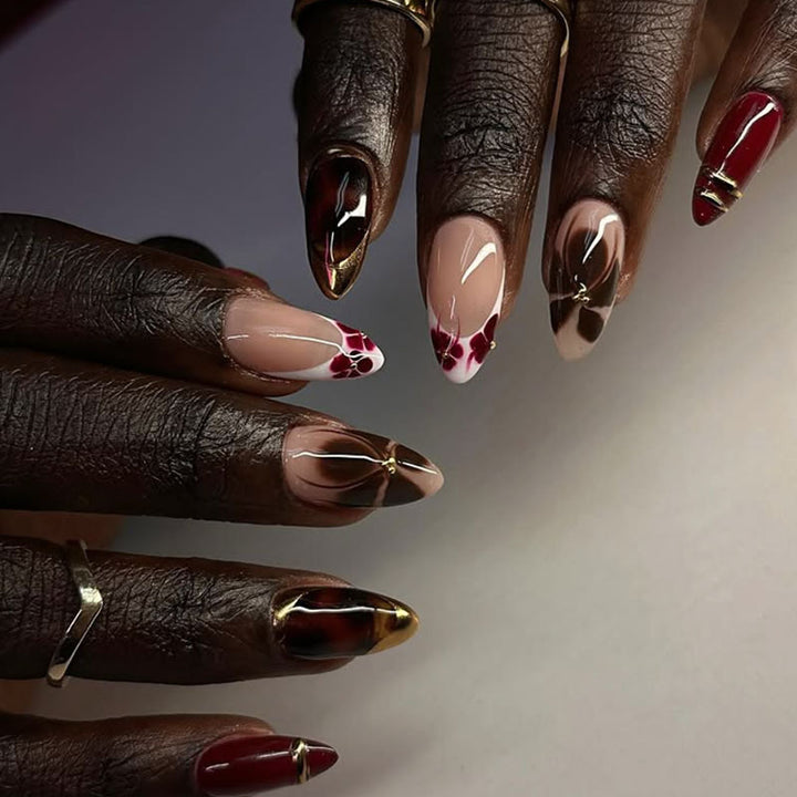 Decorative Artistic Press-On Nail Set