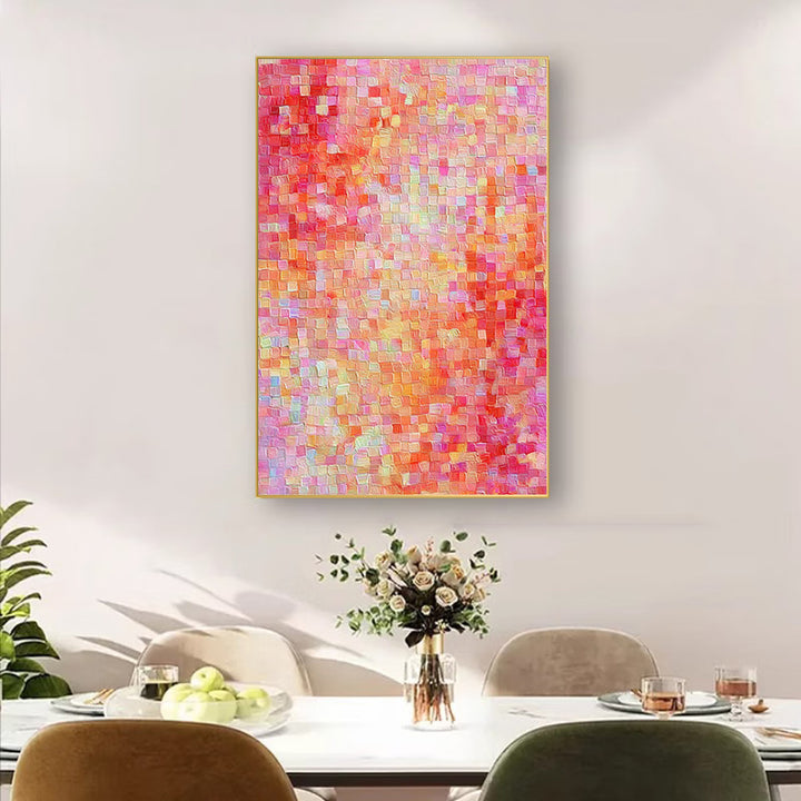 Decorative Abstract Mosaic Canvas Art