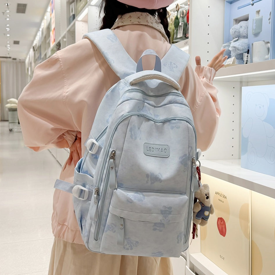 Casual Multi-Compartment School Backpack Kalsten