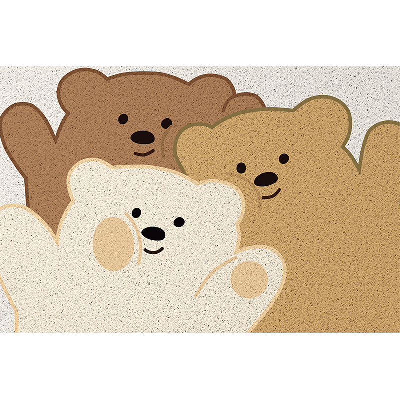 Cartoon-Themed Plush Bath Mat