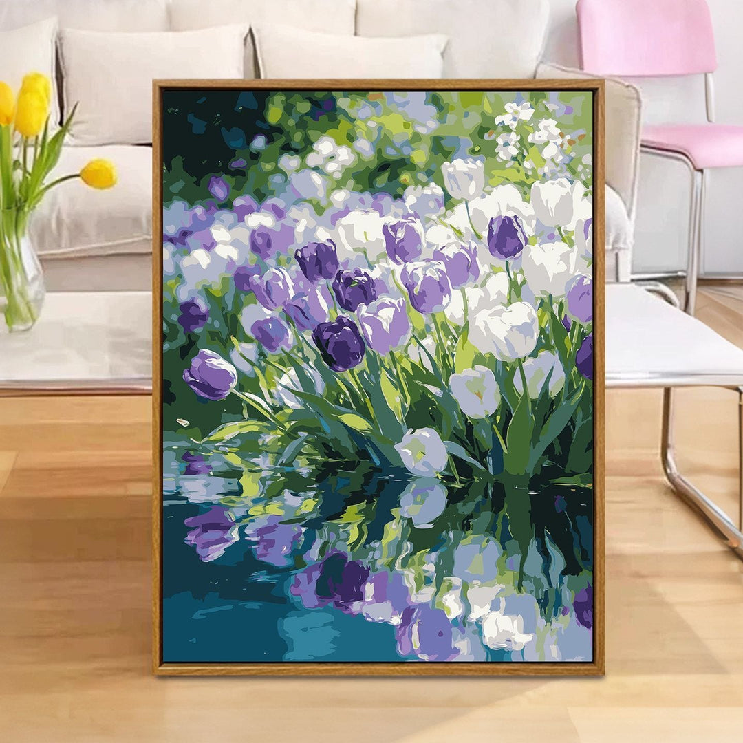 Floral Reflection Canvas Art Print Kalsten