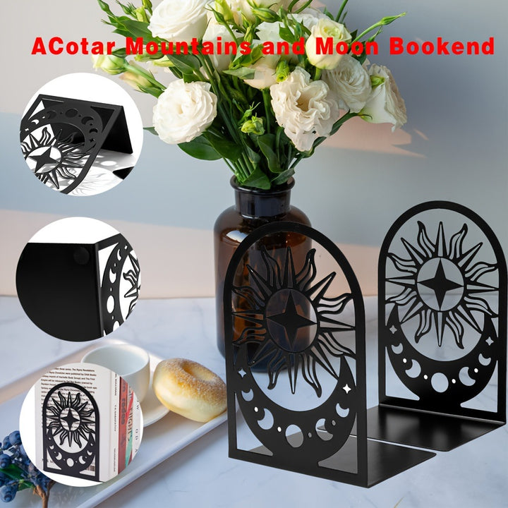 Celestial-Themed Bookends