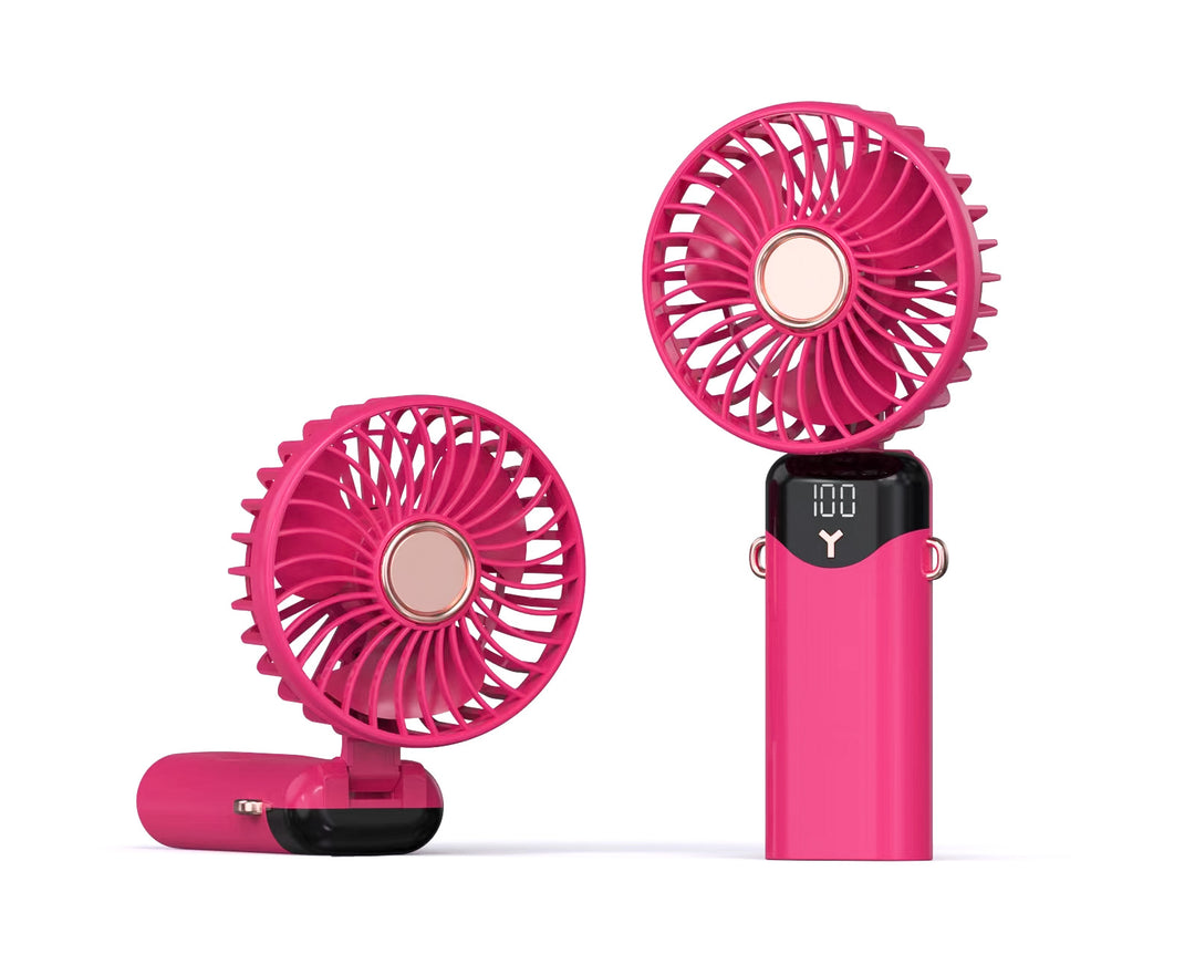 Portable Mini Fan with USB Charging and Digital Display Kalsten