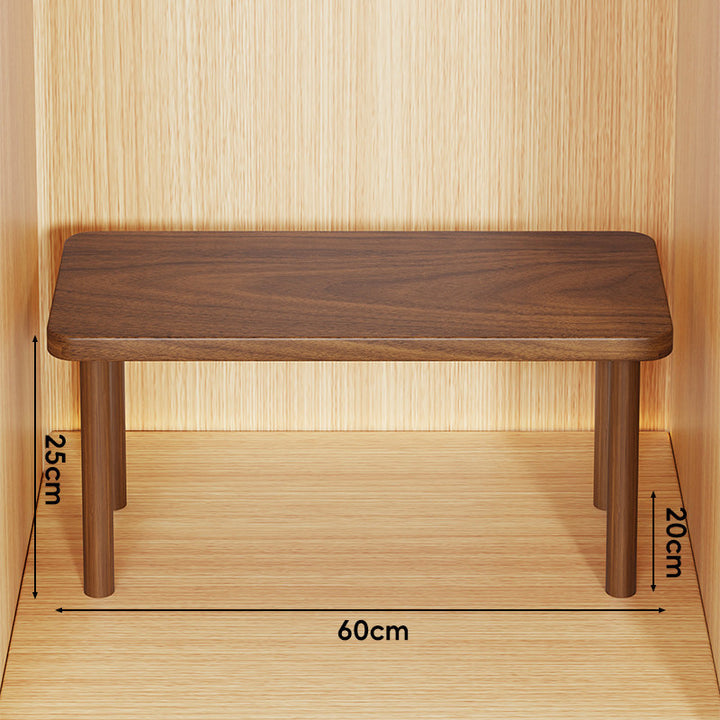 Adjustable Multi-Height Wooden Monitor Riser and Desktop Shelf