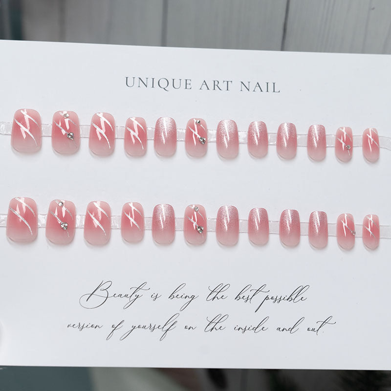 Sparkling Glitter Ombre Press-On Nails