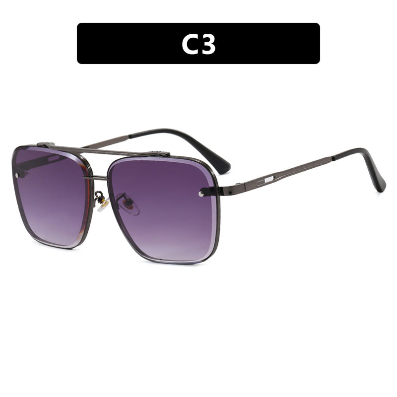 Women square sunglasses with protective lenses and modern metal frame Kalsten