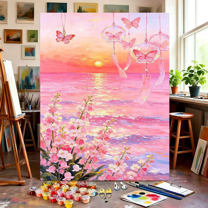 Dreamy Floral Canvas Painting Kit Kalsten