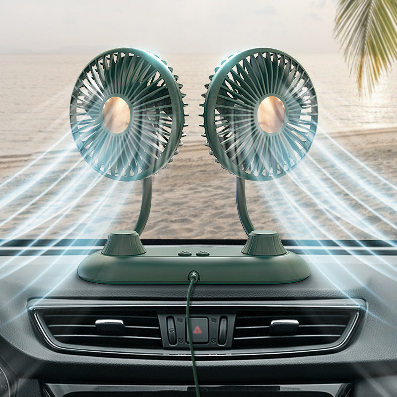 Portable Dual Adjustable USB Desk Fan Kalsten