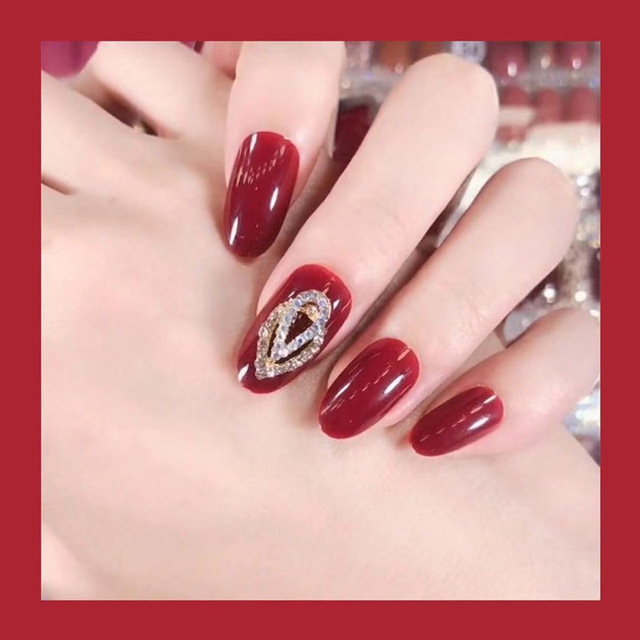 Elegant Glamorous Press-On Nail Set