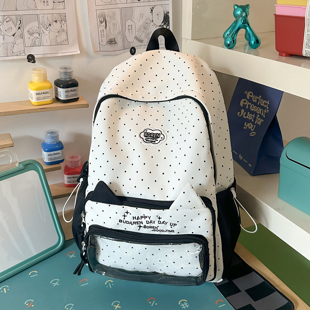 Cute Polka Dot Design Backpack Kalsten