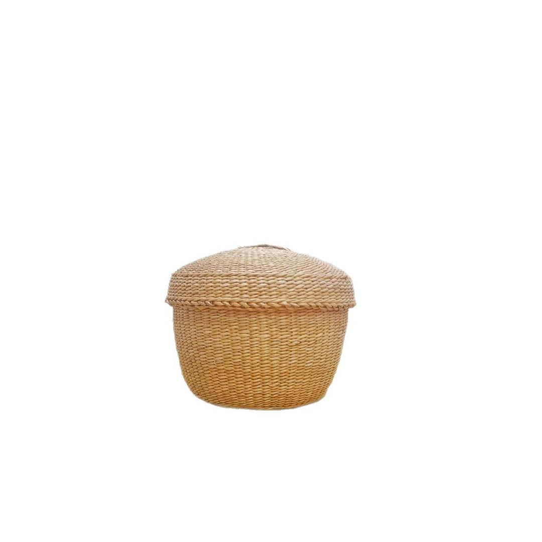 Handcrafted Natural Fiber Storage Basket Kalsten