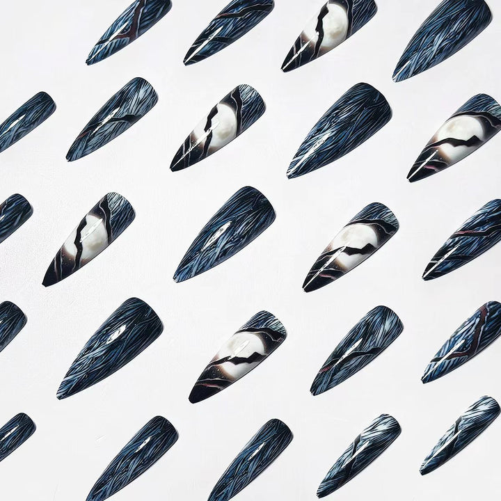 Artistic Stiletto Nail Art Kalsten